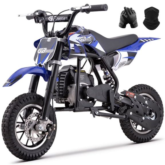 Pescroa Gas Dirt Bike with 27 Miles Max Range, 39cc Dirt Bike for Kids, Kids Dirt Bike with 18 MPH Max Speed, Gas Powered Dirt Bike with 132 LBS Capacity, Mini Motorcycles for Kids, Gas Mini Bike