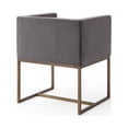 thumbnail image 5 of Modrest Marty Modern Dark Grey & Copper Antique Brass Dining Chair, 5 of 5