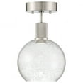 thumbnail image 4 of Access Lighting Burgundy LED Semi-Flush in Brushed Steel Color, 4 of 5