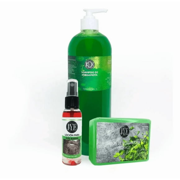 Kit para Cabello y Barba Shampoo, Jabon y Locion