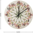thumbnail image 3 of SKYSONIC Silent Wooden Round Wall Clock Abstract Floral Mandala Non Ticking Battery Operated Clocks for Home Office Living Room Bedroom, 3 of 3