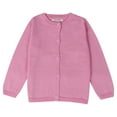 Girls Crewneck Cardigan Long Sleeve Children Button Cotton Sweater