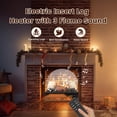 thumbnail image 2 of Juego de troncos para chimenea eléctrica de 21 pulgadas con sonido crepitante de 1500 W, 2 of 7