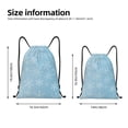 thumbnail image 2 of Fotbe Snowflake Snowing Bolsa Mochila con Cordón Estampada, Bolsa de Gimnasio Deportiva, Bolsa Cinch, Bolsa con Cordón para Hombres y Mujeres-Medium, 2 of 6