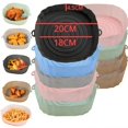 thumbnail image 2 of Cesta de silicona para freidora de aire de 1 piezas, molde de silicona para horno, bandeja para hornear Pizza, cesta de pollo frito, sartén reutilizable, accesorios de revestimiento, 2 of 4