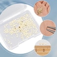 thumbnail image 5 of 400Pcs Real 24K Gold Plated Chip Solder Brass Solder Chips Flux for Jewelry Precut Tiny Ultra Low Temp Easy Welding Solder Square for DIY Jewelry Making Repair Electronic Soldering 2x2mm Gold, 5 of 9