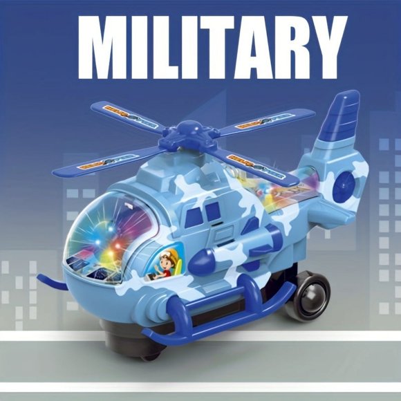 KEINXS Electric General Aircraft And Light And Music Helicopter Models  Electric Holiday Toys