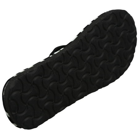 

New Casual Beach Flip Flops Flat Sandals Black white 39
