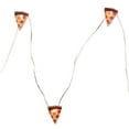 thumbnail image 4 of Northlight LED Pizza Fairy Lights - Warm White - 2.75' Silver Wire - 10ct, 4 of 4
