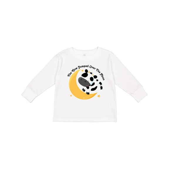 Inktastic Cow Jumped over the Moon Boys or Girls Long Sleeve Toddler T-Shirt
