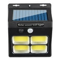 thumbnail image 2 of Pebbuoy Solar Outdoor Light Motion Sensor Solar Powered Light Super Bright Waterproof Wireless Auto On/Off 3 Modes Wall Security Light, 2 of 7