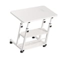 thumbnail image 3 of Bedside Table, Variable Height Bedside Laptop Desk Strong 3 Tier Shelves Easy To Assemble Ergonomic Multifunction with Wheels for Dormitory, 3 of 8