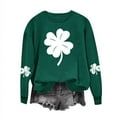 thumbnail image 2 of Luxalzxs St Patricks Day Sweatshirt for Women Saint Patrick's Day Lucky Shamrock Printed Round Neck Long Sleeve T-Shirt Loose Tops, 2 of 3