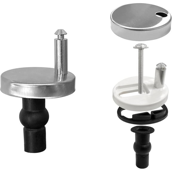 2 PCS Toilet Seat Hinge Fixings, Quick Release Toilet Seat Top Replacement Kit, Universal Toilet Seat Bolt Fittings for WC Toilet Blind Holes