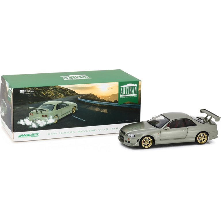 Greenlight 1999 Nissan Skyline GT-R (R34) Millennium Jade