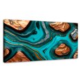 thumbnail image 1 of Cuadro Decorativo Canvas Revolution Abstracto Remolinos Turquesa 120x60, 1 of 3