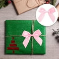 thumbnail image 4 of Mini Gift Wrap Bows, Self-Adhesive Satin Ribbon Crafts Bow, Premade Bowknot for Party Decoration Gift Wrapping- Pink, 4 of 4