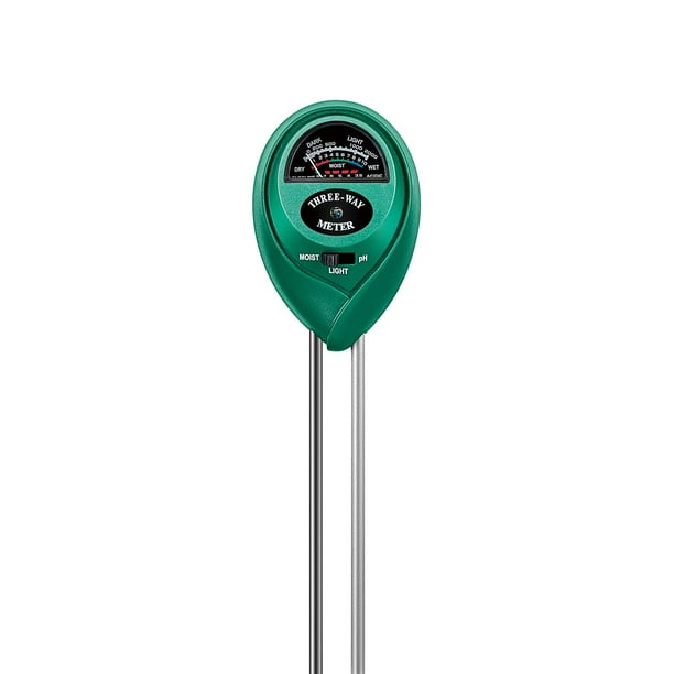 Mida la humedad, la luz y el pH para plantas saludables, herramienta para jardín, césped y granja en interiores y exteriores, ideal para principiantes y expertos Kit de prueba de suelo 3 en