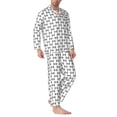 thumbnail image 2 of KLL Signal Icon Sleepwear Mens Flannel Pajamas,Long Cotton Pj Set, 2 of 7