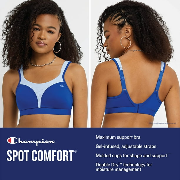 Champion Womens Spot Comfort Sports Bra, 34D, Pinksicle