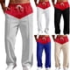 thumbnail image 1 of Ceisia Men Solid Color Corduroy Straight Leg Pants Elastic Waist Drawstring Gift Casual Trousers, 1 of 9