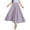 D-Light Purple, variant on QHFBli Women's Girls Elastic Waist Long Flowy Bohemian Cotton Casual Maxi Skirt for Summer Beach Holiday