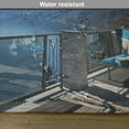 thumbnail image 6 of Ambesonne Summer Place Mats Set of 4, Lake Sea View Holiday, Standard Size, Blue White and Green, 6 of 6