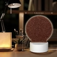 thumbnail image 6 of Salouo Dark Brown Glitter for Round Acrylic Night Light - Acrylic Sheets with LED Light Lamp Base - Decorative Night Lamp for Restaurant Bar Cafe Shop Room Decoration, 6 of 9