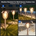 thumbnail image 6 of Solar Pathway Lights Outdoor - 6 Pack Waterproof, 10-40 LM Dimmable Auto On/Off Outdoors Yard Garden Walkway Driveway (Warm White), 6 of 6