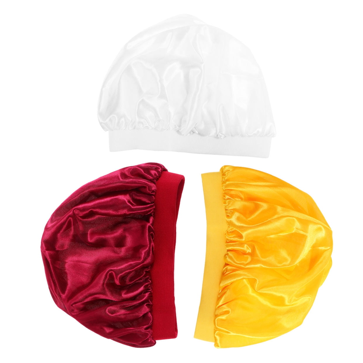ORDDIART Kids Satin Sleep Bonnet 3-Pack Breathable Hair Caps for Bedtime, Travel, and Comfortable Night