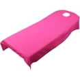 thumbnail image 4 of Flannel Massage Table Sheet Set - Soft Bed Cover - Includes Sheets With Face Cradle Cover - Rose Red, 4 of 5