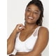 thumbnail image 3 of Sujetador deportivo Fruit of the Loom, cómodo, cierre frontal, blanco, para mujer, 3 of 4