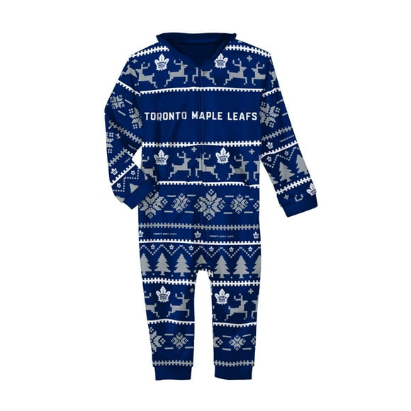 Pyjama Unisexe à Capuche avec Logo Toronto Maple Leafs NHL