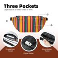 thumbnail image 2 of Sigee Vertical Stripes for Multi-functional Belt Bag for Men and Women With Adjustable Strap For Travel Running Hiking, 2 of 8