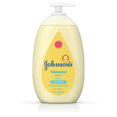 Johnson's Head-to-Toe Moisturizing Baby Body Lotion, 27.1 fl. (Best Body Lotion For Babies In India)
