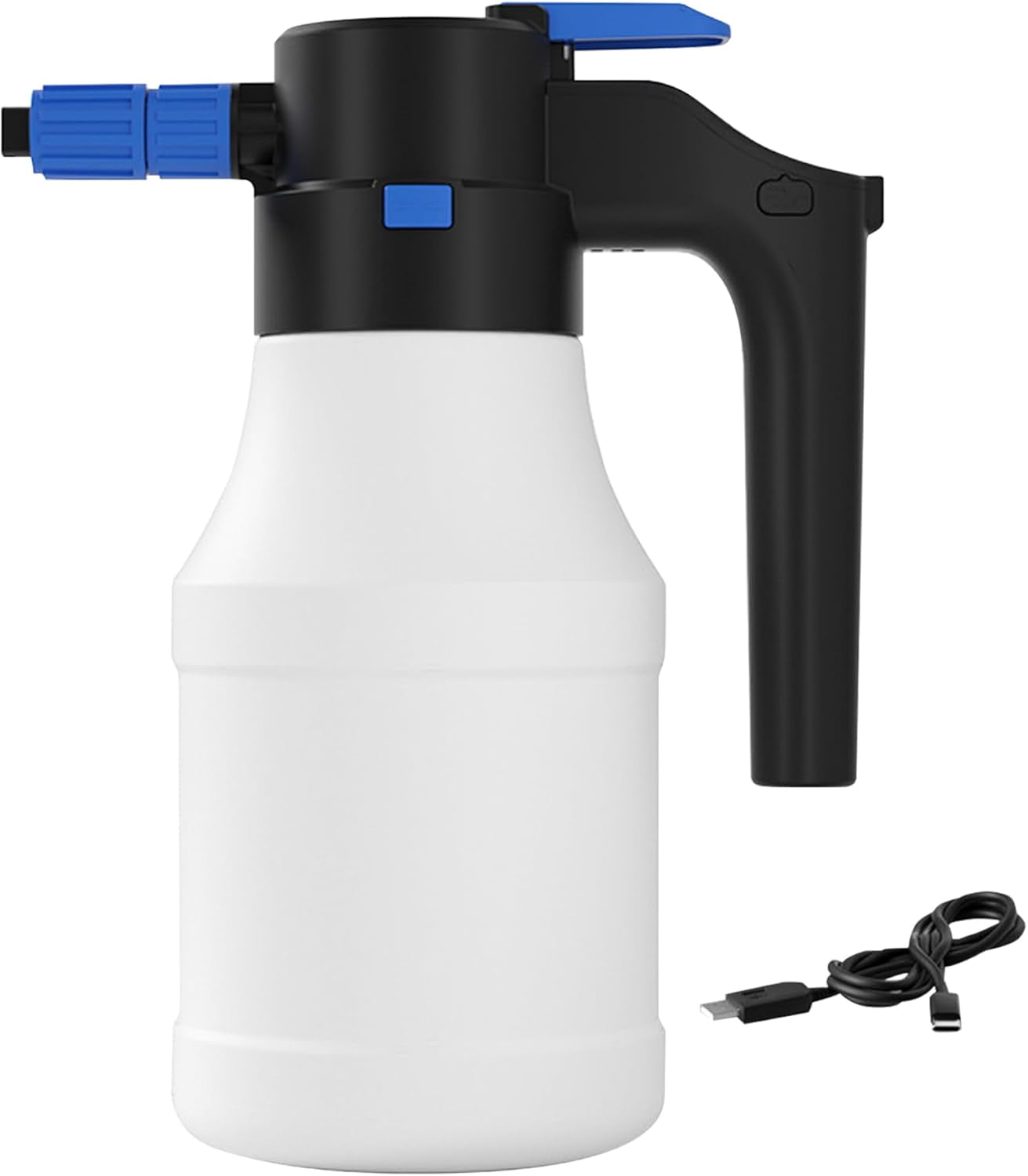 Car Foam Sprayer 1.5L Handheld Electric Foam Sprayer Type-C PP PE Rechargeable Cordless High Pressure Spray Bottle for Car Cleaning Watering