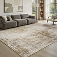 thumbnail image 3 of FEELHOME 5'x7' Area Rug Machine Washable Vintage Distressed Abstract Rug Non Slip Soft Carpet for Living Room Bedroom Dining Room Office Brown, 3 of 8