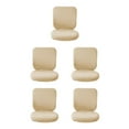 thumbnail image 2 of Guardoinrt Soft and Breathable Swivel Chair Cover Seating Experience Beige Backrest + Cushion Cover 5Set, 2 of 6