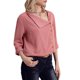 thumbnail image 4 of Camiseta retro de gasa para mujer, camiseta de oficina, blusa de manga larga descubierta L jinwen  Blusa de gasa sólida, 4 of 8