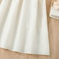 thumbnail image 6 of Jinhomg Little Girls Fashion Dress Casual Spaghetti Straps Off Shoulder Princess Dresses Flowy Comfy Chiffon Ruffle Trim A Line Midi Dress Summer Saving Khaki 11Y, 6 of 9