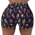 thumbnail image 2 of Naloa Colorful Birds Biker Shorts for Women Seamless Scrunch Short Women’s Yoga Shorts for Gym Running Sport Shorts-XX-Large, 2 of 8