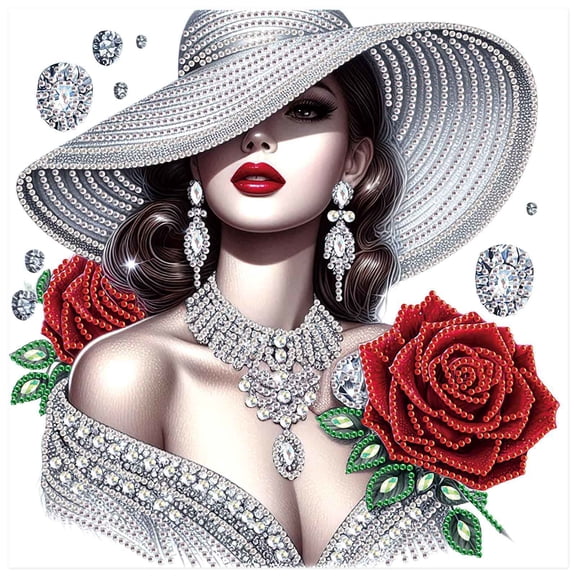 5D DIY Diamond Painting Kit Seductive Elegance: Specially Shaped Creative Diamond Art for Ladies Ideal for Home or Office Decor, Festive Gifts