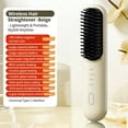 thumbnail image 3 of EGNMCR Styling Brush For Short Hair Wireless Ceramic Heating Hair Straightening Comb With 4 Temperature And Fast Heating Time For Women All Hair Types Straightening Comb, 3 of 9