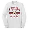 thumbnail image 2 of Wild Bobby City of Arizona Hockey Fantasy Fan Sports Men's Long Sleeve Shirt, White, XX-Large, 2 of 5