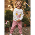 thumbnail image 6 of BemeyourBBs Toddler Baby Girl Birthday Outfits 1st 2nd 3rd 4th 5th Years Old Birthday Clothes Letter Embroidery Long Sleeve Pullover Sweatshirt Joggeroddler Girls Fall Winter Spring Clothing, 6 of 9