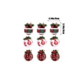 thumbnail image 2 of Decoraciones de Árbol de Navidad Bolsa de Paño de Navidad Red Grid 8cm Decoraciones Colgantes de Árbol de Navidad Decoración de Espuma de Navidad Decoraciones Colgantes. Árbol de Navidad Blanco, 2 of 6