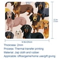 thumbnail image 5 of Dachshund Printed Square Desk Mat Mousepad, 8.3x9.8 Inch, Non-Slip Rubber Bottom, Suitable for Office and Gaming, 5 of 6