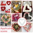 thumbnail image 6 of 4 Pcs Heart Wire Wreath Frame Metal Flower Wreath DIY Hoops Iron Wreath Making Form Hanging Decoration Garland Making Rings DIY, 6 of 6