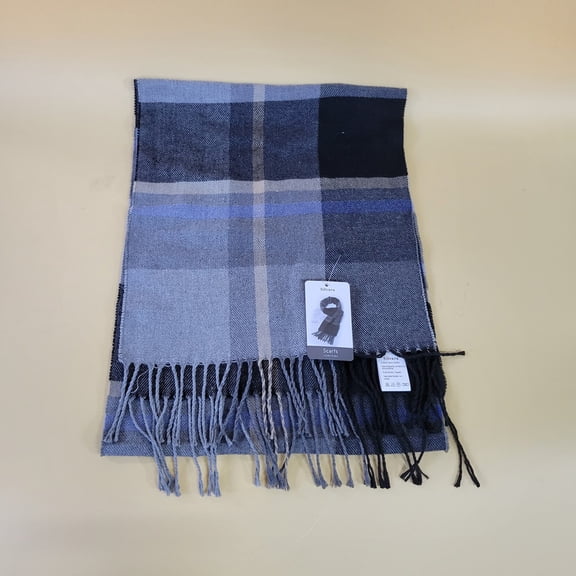 Silvara Scarfs, Plaid Fringe Scarves, Women's Soft Plaid Fringed Scarf - Lightweight Fashion Wrap for Fall and Winter, Classic Checkered Pattern