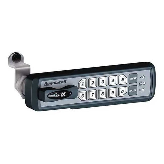 Compx Regulator Electronic Keyless Lock,RH,0.875 in. REG-M-R-3-BLK